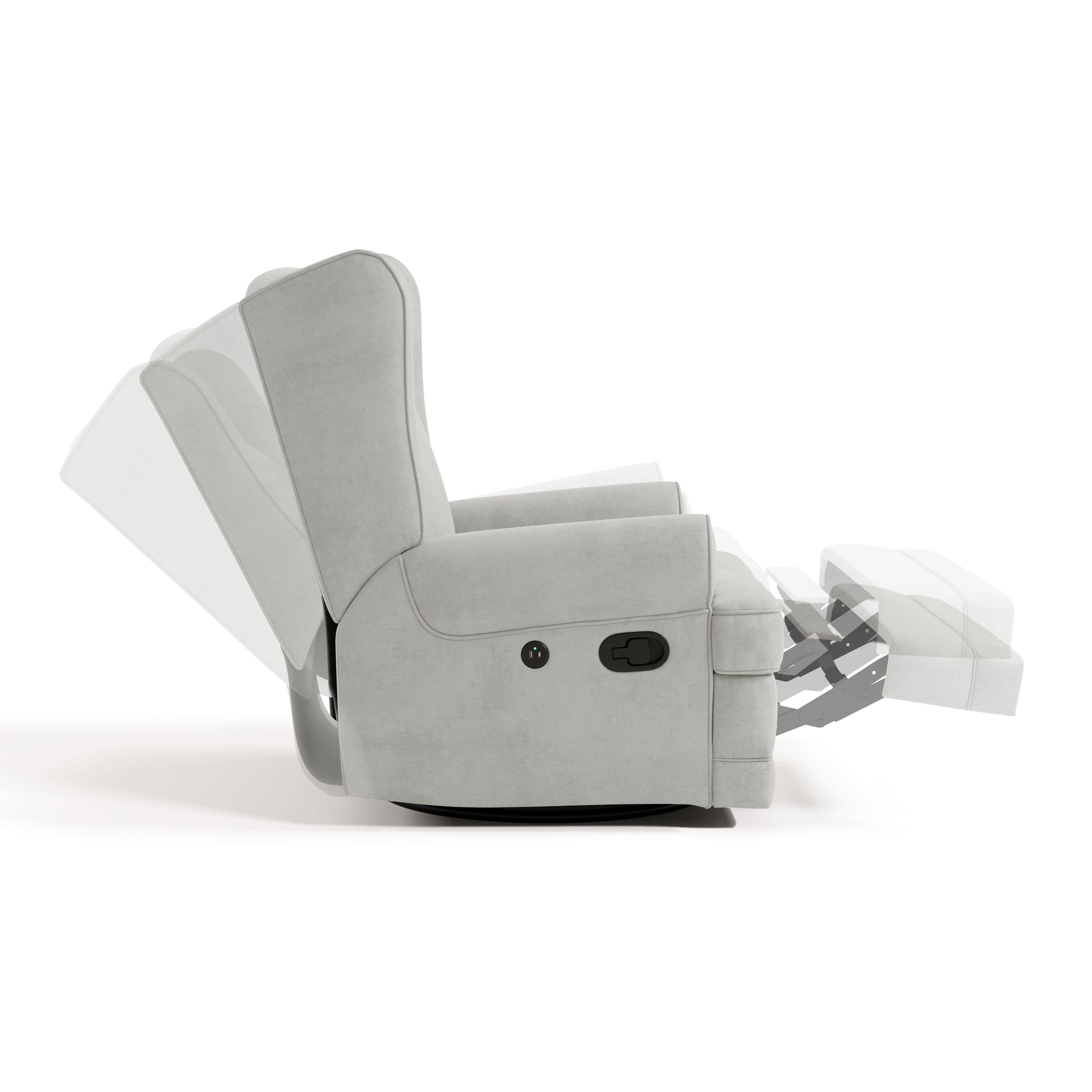 Storkcraft - Wholesale Chair - Kids - Storkcraft® Serenity Wingback Upholstered Recliner Glider10