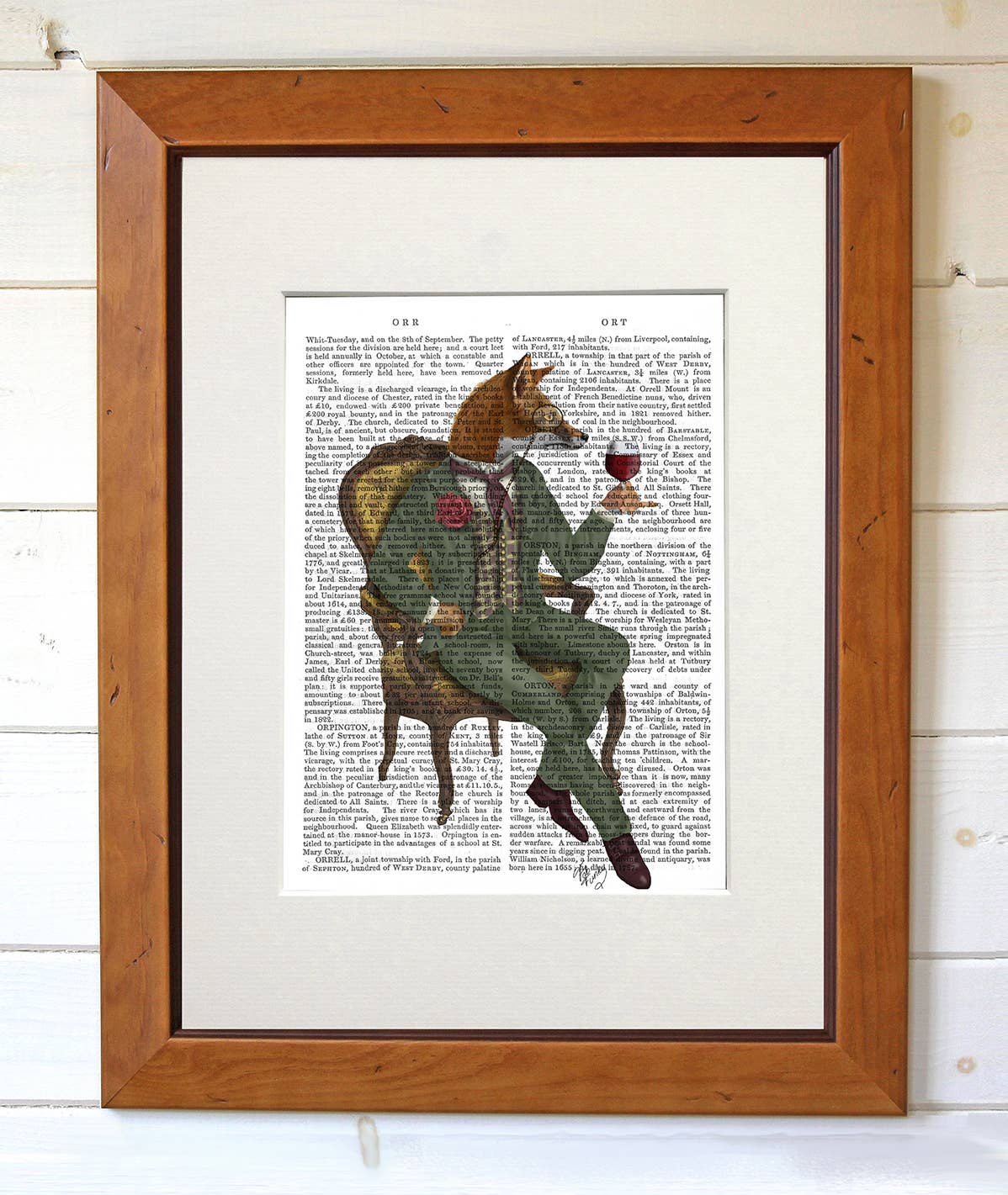 FabFunky Ltd - Wholesale Art Print - Wine Taster Fox Full Book Print / Art Print / Wall Art2