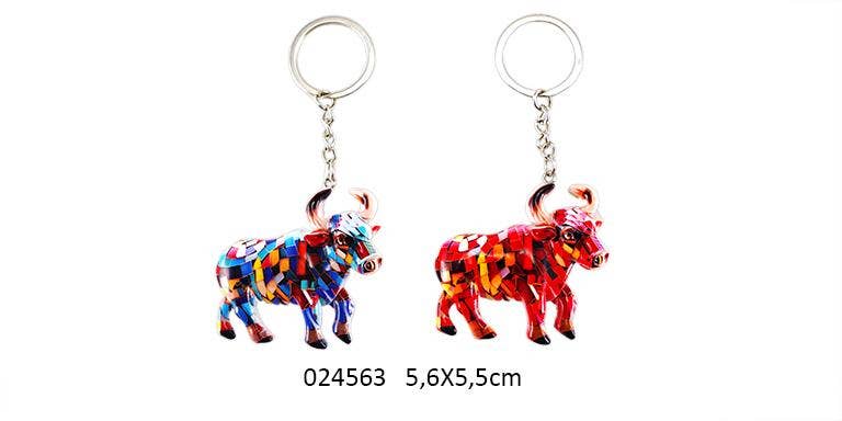 Faye - Wholesale Wall Hook - Bull Keychain 'Bordache' 2 Assorted0