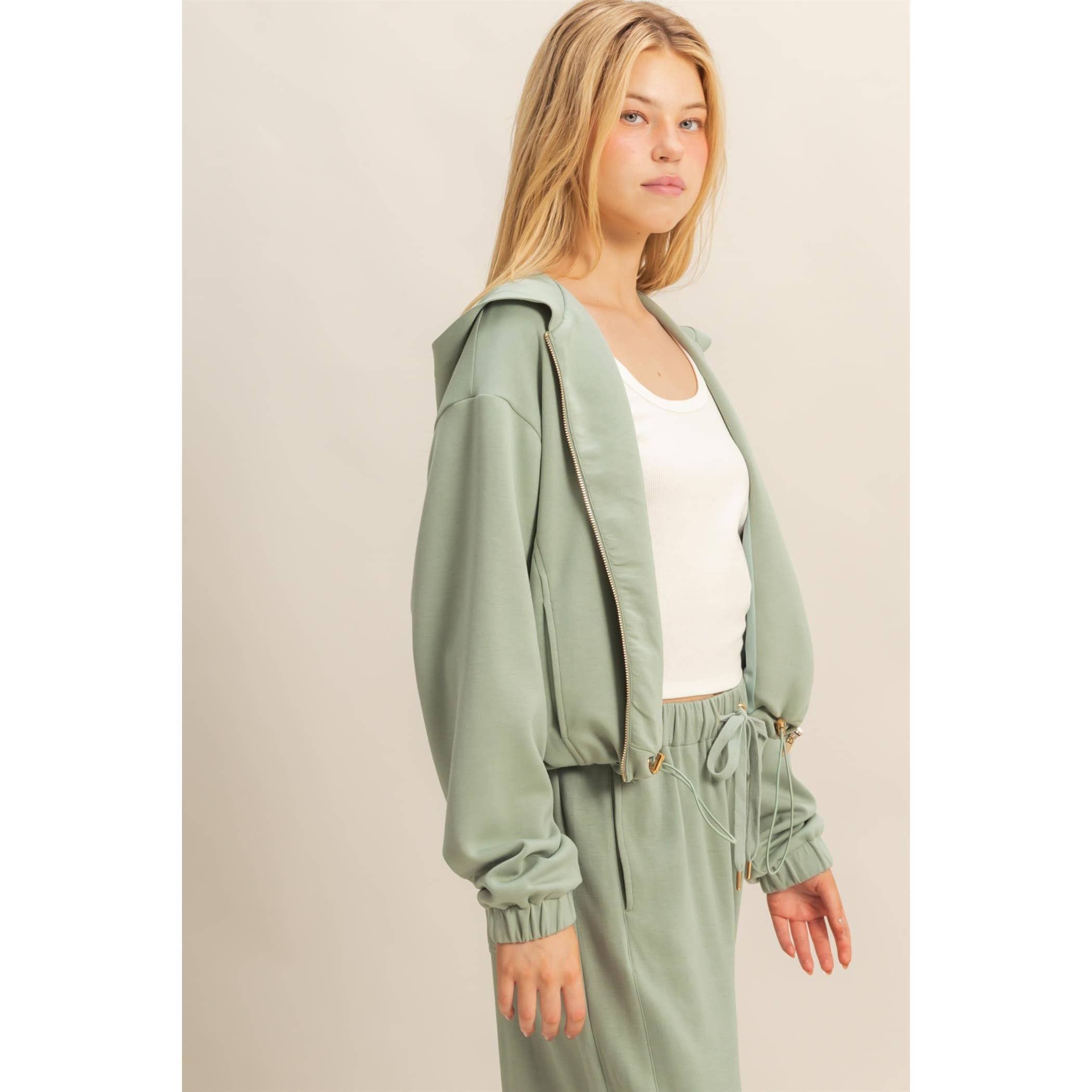 HYFVE - Vente Sweat à capuche – femme - Sweat à capuche zippé décontracté chic2