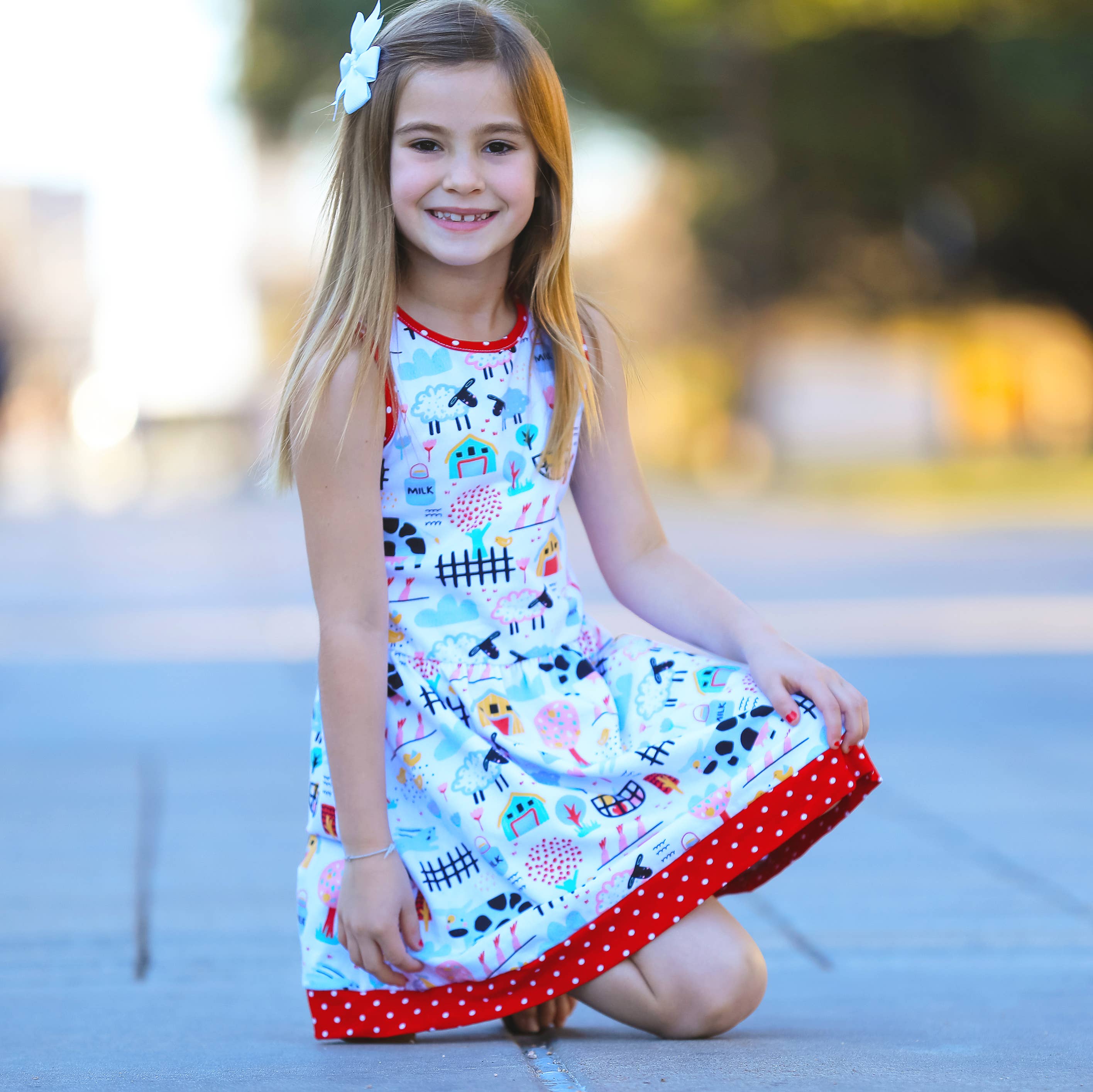 AnnLoren - Wholesale Dress - Kids - AnnLoren Farm Animals Girls Dress Kids Western Clothing 3