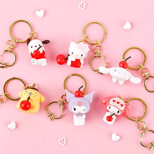 限定お買い得商品 Sanrio Wholesale Sweet Ring Key Keychain Figure Cup Soda 小物