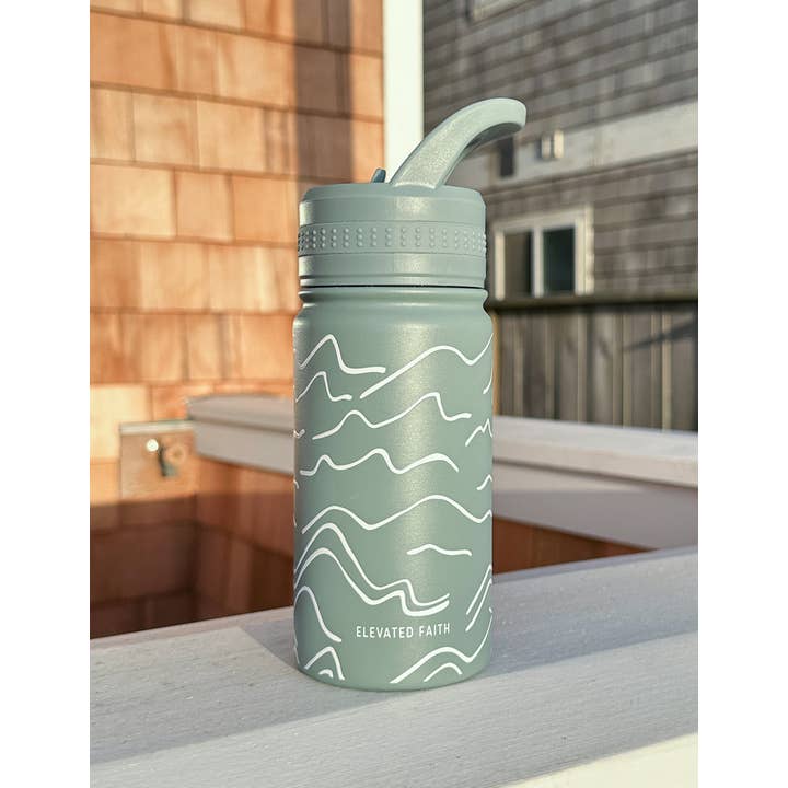 Elevated Faith - Venta al por mayor Botellas de agua - Botella de agua para niños Mountainscape4
