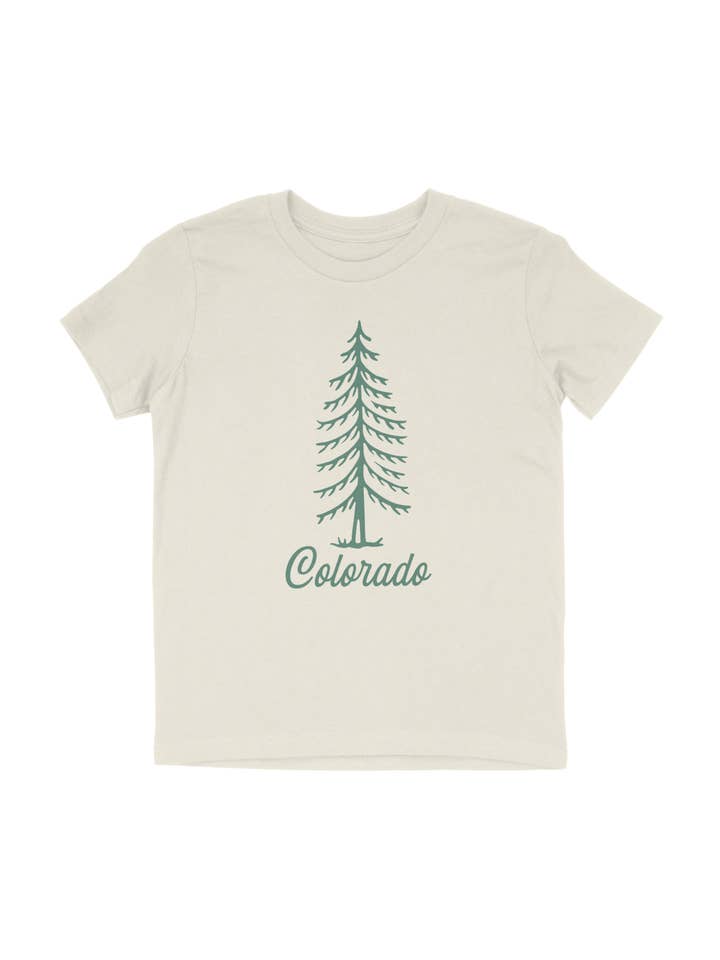 Colorado Retro Boom Kinderen T-shirt voor wholesale door Buffalo Mountain Print + Supply