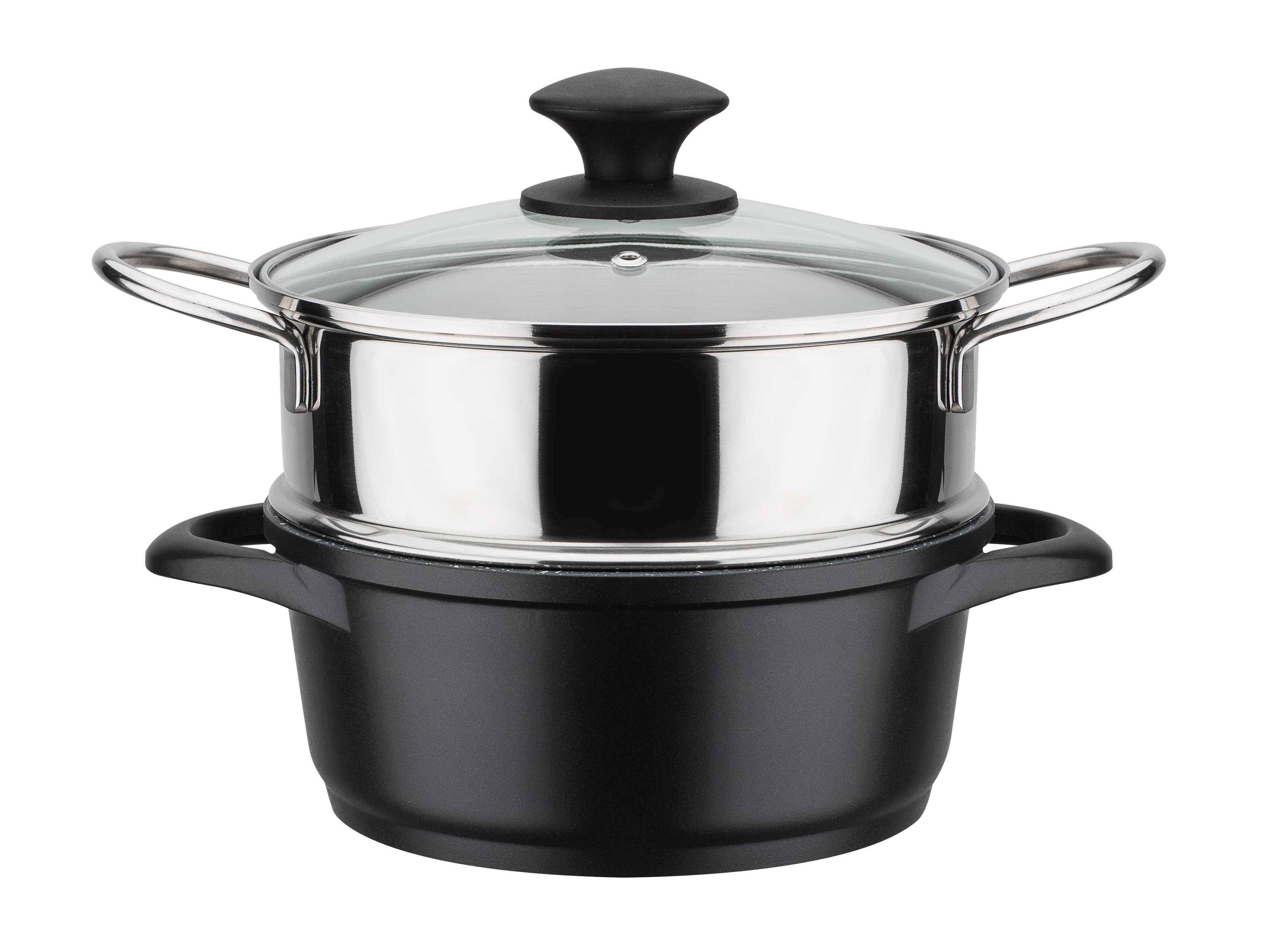 GSW Gäns Stahlwaren GmbH - Vente Batteries de cuisine - Ensemble de 10 pièces de casseroles Gourmet GRANITE1