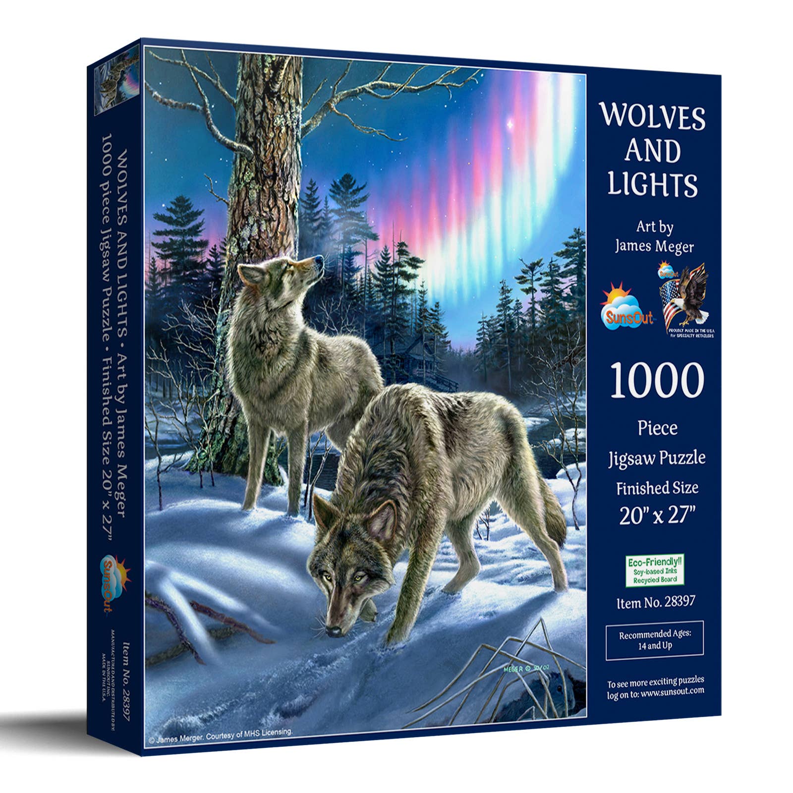SunsOut - Wholesale Puzzle - Adult - 0269 Wolves and Lights 1000 Pc1