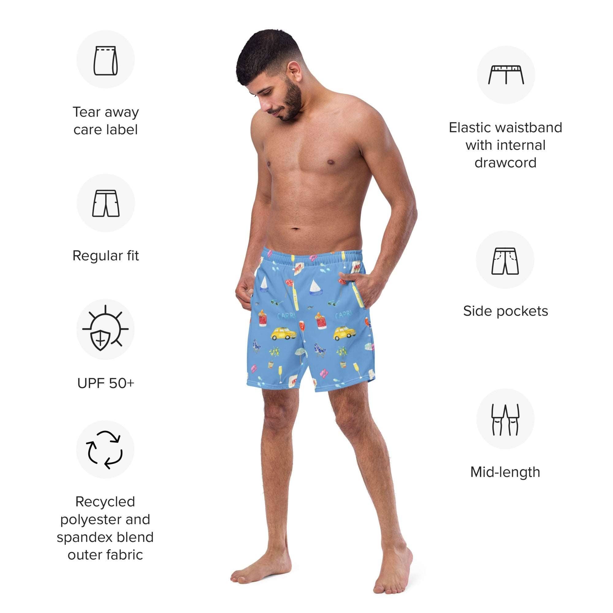 The Refined Spirit - Wholesale Swim Shorts - Men's - Capri- Pool Short6