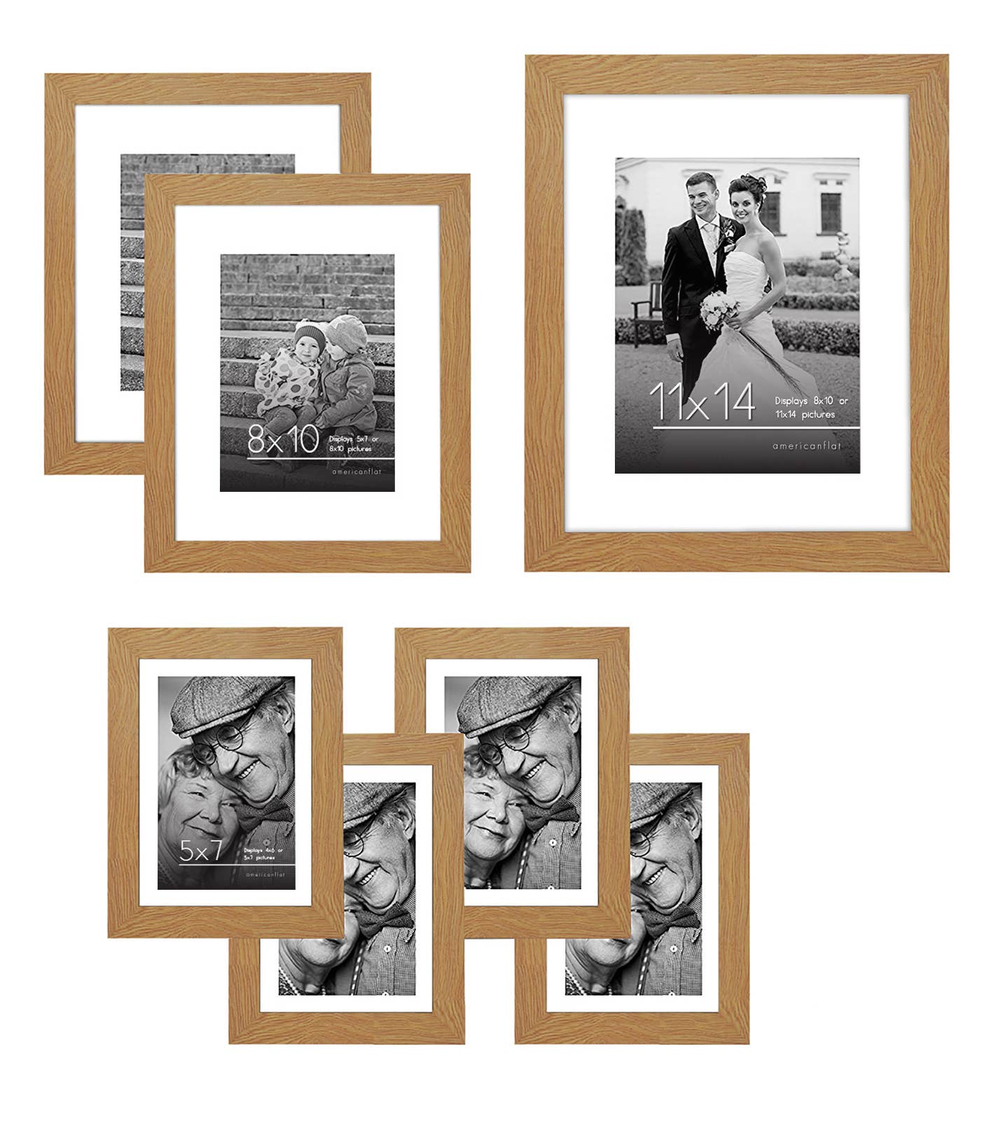 Americanflat - Wholesale Picture Frame - Americanflat Gallery Wall Frame Set (7 Pack)37