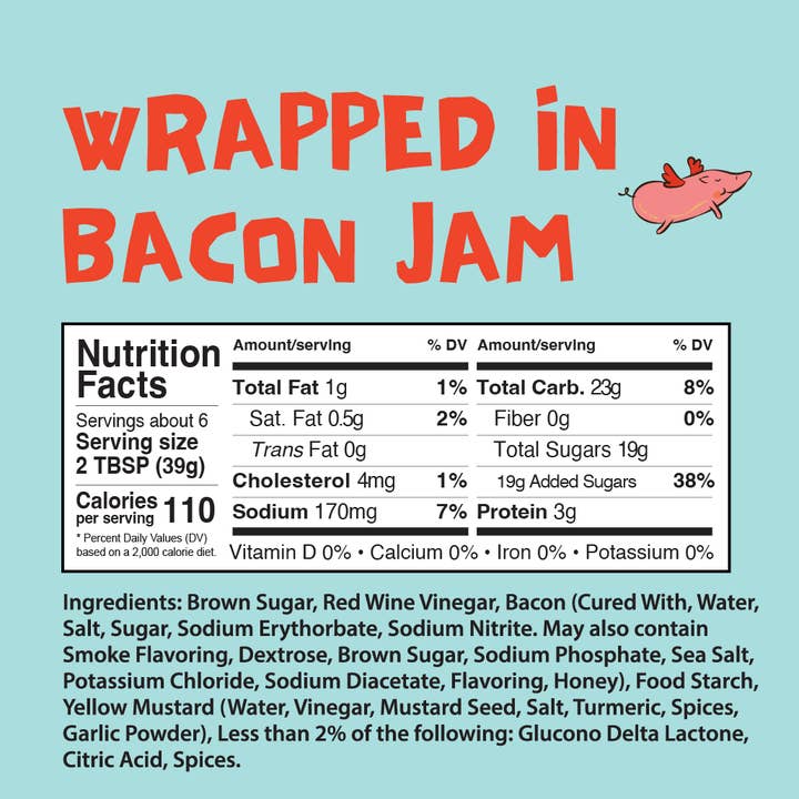 Stone Bank Foods - Wholesale Jam/Jelly - Wrapped in Bacon Jam 8.00 oz - 14% Bacon - Sweet and Savory3