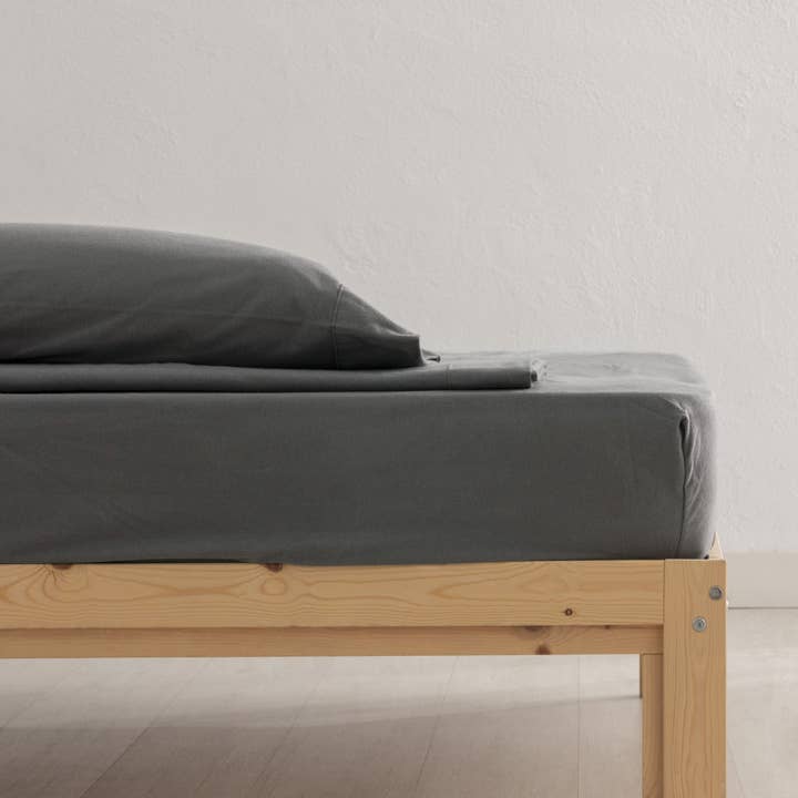 SG HOGAR – wholesale Sheet set – 100% Cotton Anthracite Flannel Bedding Set