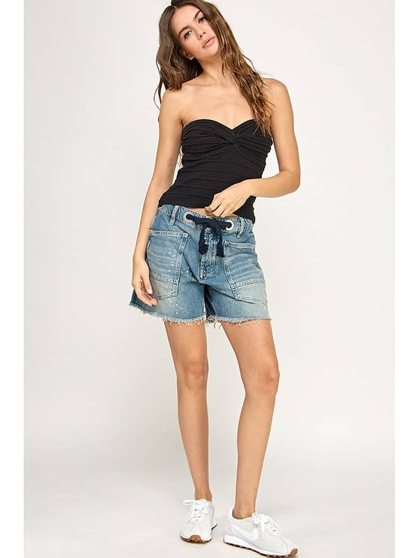 Miss Love - Wholesale Knit Top - Women's - Twist Front Sweater Tube Top42