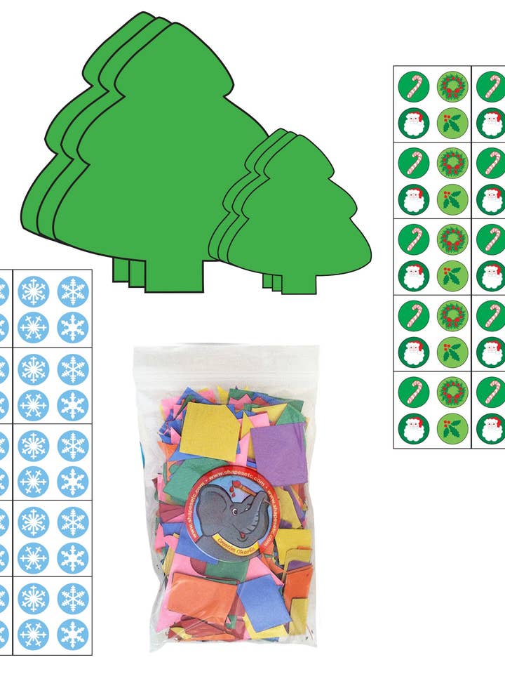 Kit de atividades Árvore de Natal por atacado de Creative Shapes Etc.
