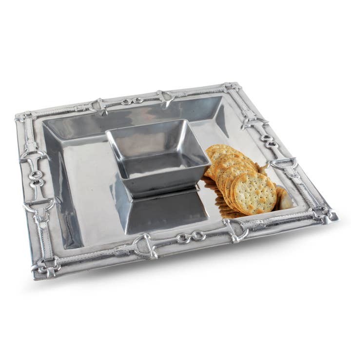 Arthur Court - Wholesale Condiment/Dip Bowl - Equestrian Chip and Dip