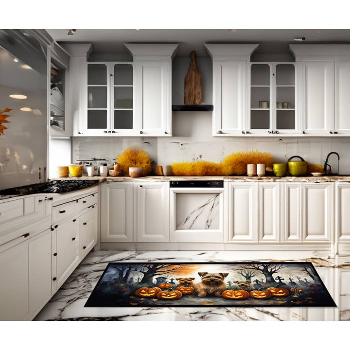 Norfolk Terrier Spooky Halloween Runner Mat 28x58 DAC2048HR for wholesale by Caroline's Treasures