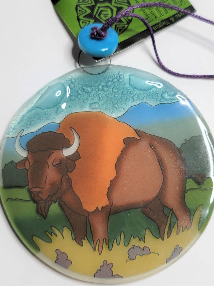 Ornement / Attrape-soleil Bison pour la vente par Pampeana