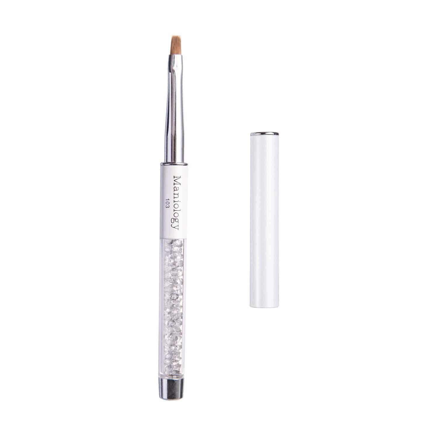 Maniology - Vente Sets de soins pour les ongles - Pinceau Plat Français #103 - Pinceau de Nettoyage Premium pour Nail Art et Manucure2