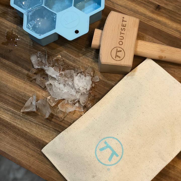 Fox Run Brands - Wholesale Bar tool - Outset Lewis Bag and Ice Mallet, 2.75" x 4.75" x 13.25"3