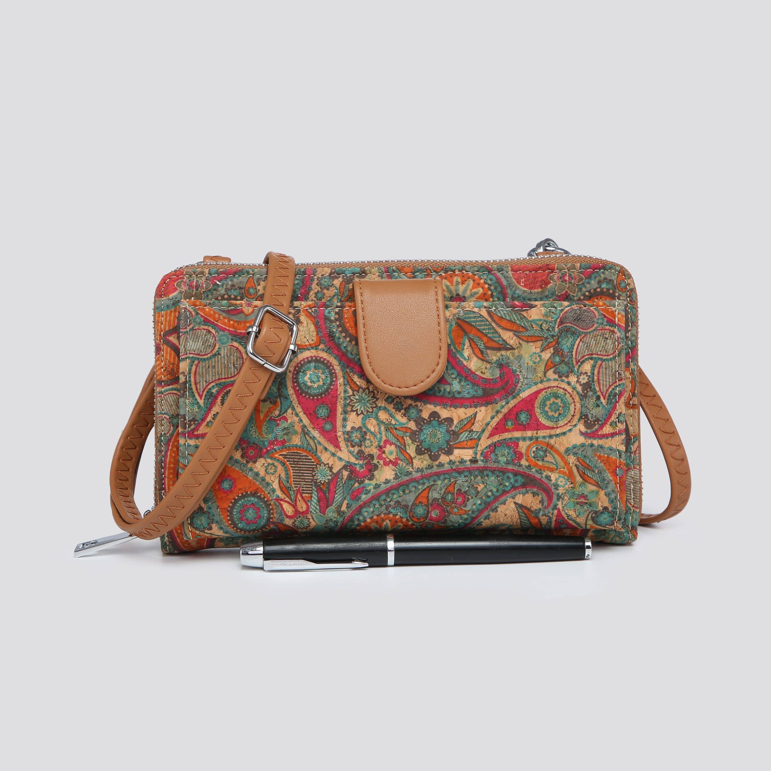 House of Milano - Wholesale Crossbodytas - Dames - Kurken Bloemenprint Crossbody Tas # JNY3150N20255