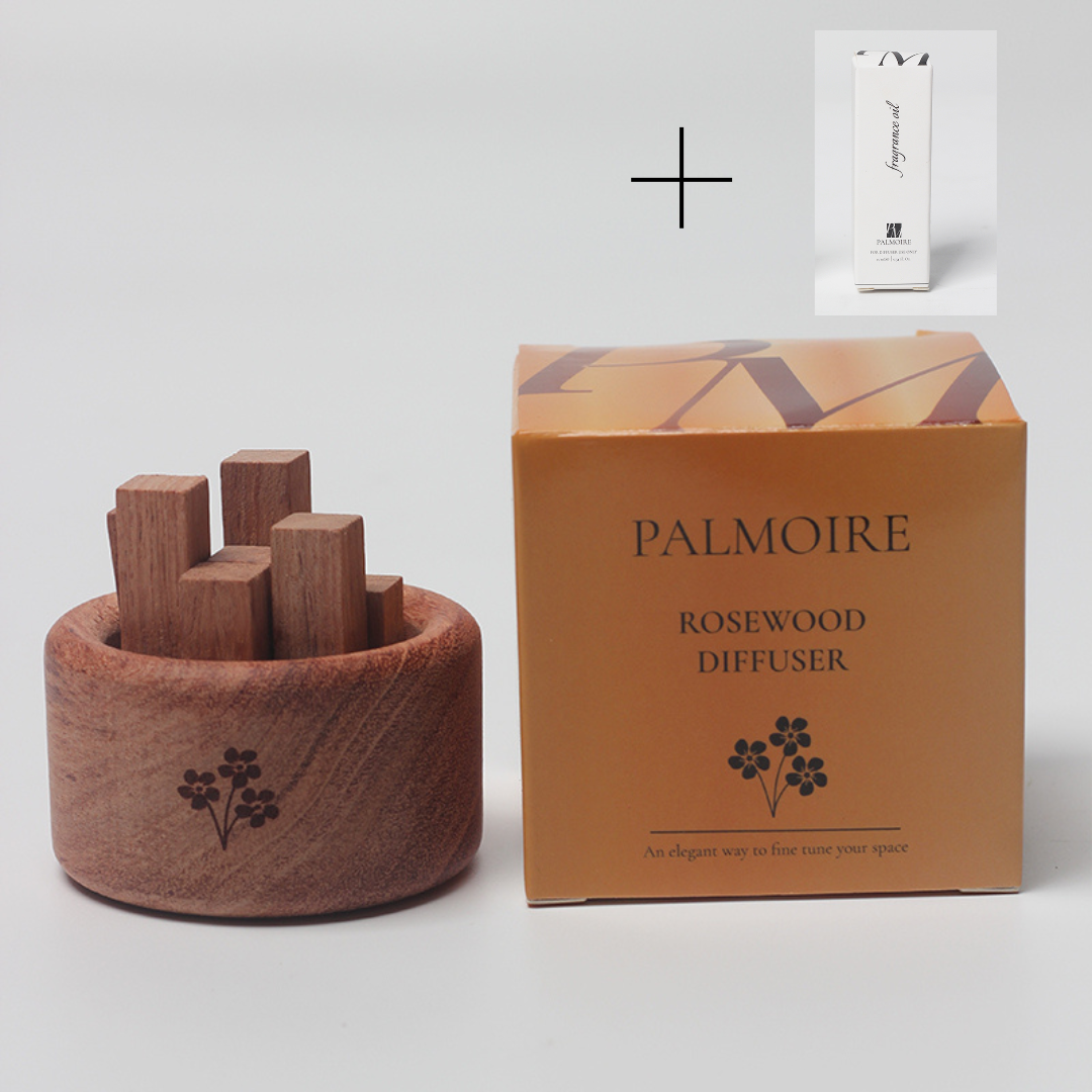 Palmoire Home Fragrance - Vendita all'ingrosso Diffusori a lamella - Diffusore di Aromaterapia in Legno di Palma Rosa Premium0