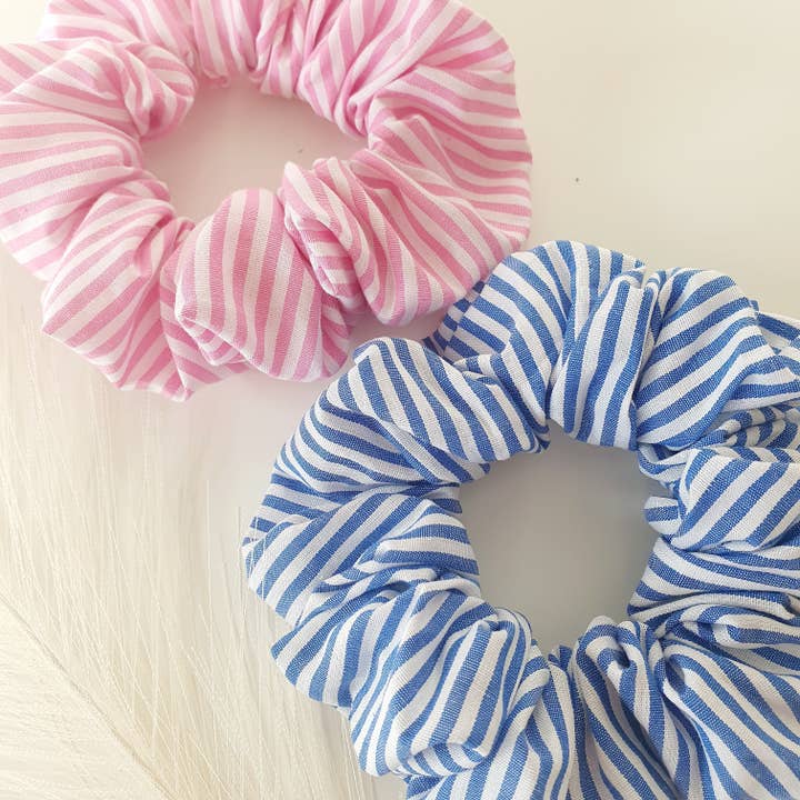 Chouchou a righe rosa blu per la vendita all'ingrosso da parte di MlleChouChou