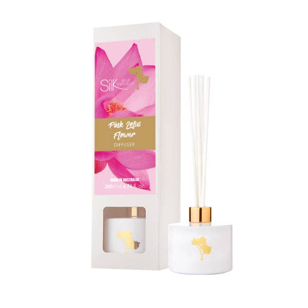 Silk oil of Morocco - Wholesale Reed diffuser - Pink Lotus Flower Reed Diffuser0