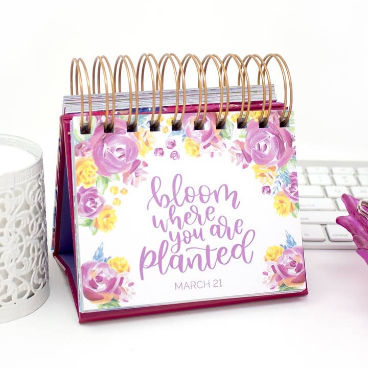 bloom daily planners - Wholesale Calendar - Handlettered Quotes Daily Desk Easel9