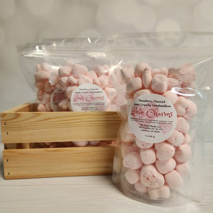 The Boozy Blonde - Vendita all'ingrosso Marshmallow - Marshmallow secchi a forma di cuore per San Valentino