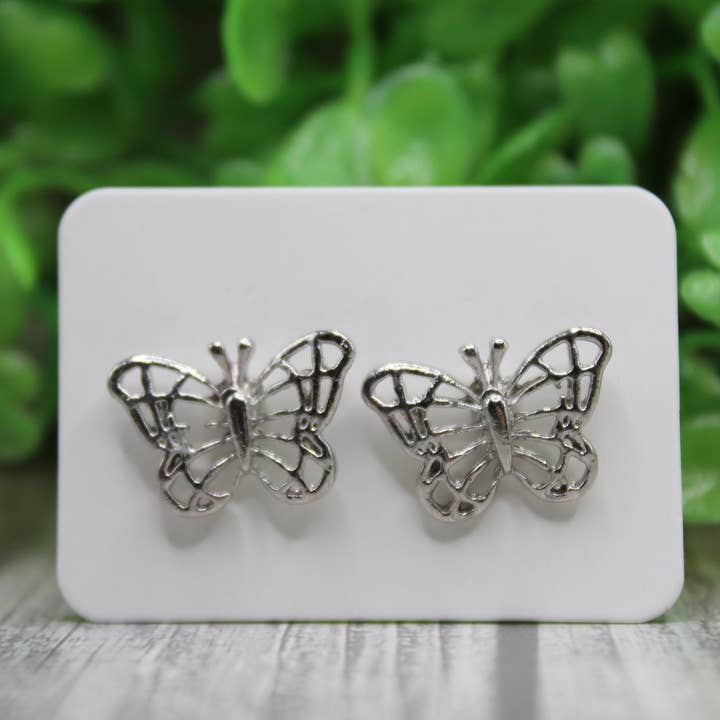 Pendientes Mariposa de Plata para venta al por mayor de Hylidae Boutique