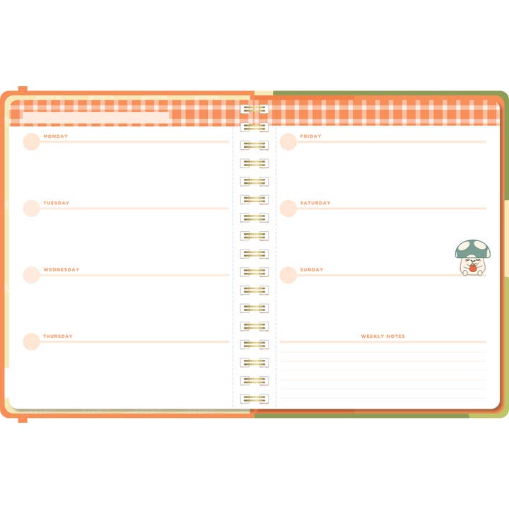 Denik - Wholesale Planner - Smoko Mushroom Garden Hardcover Undated Planner