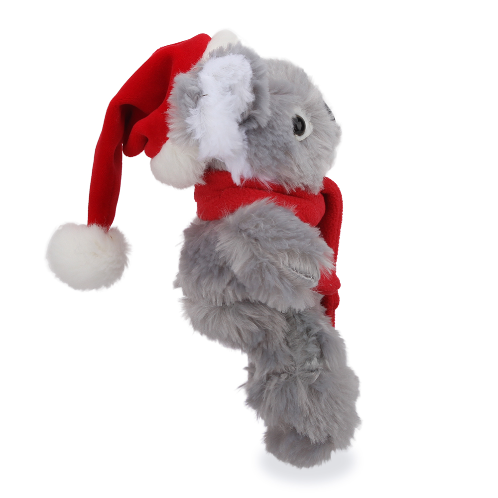 Plushland - Vente Décoration de Noël - Animaux de Noël avec écharpe Koala 12"1
