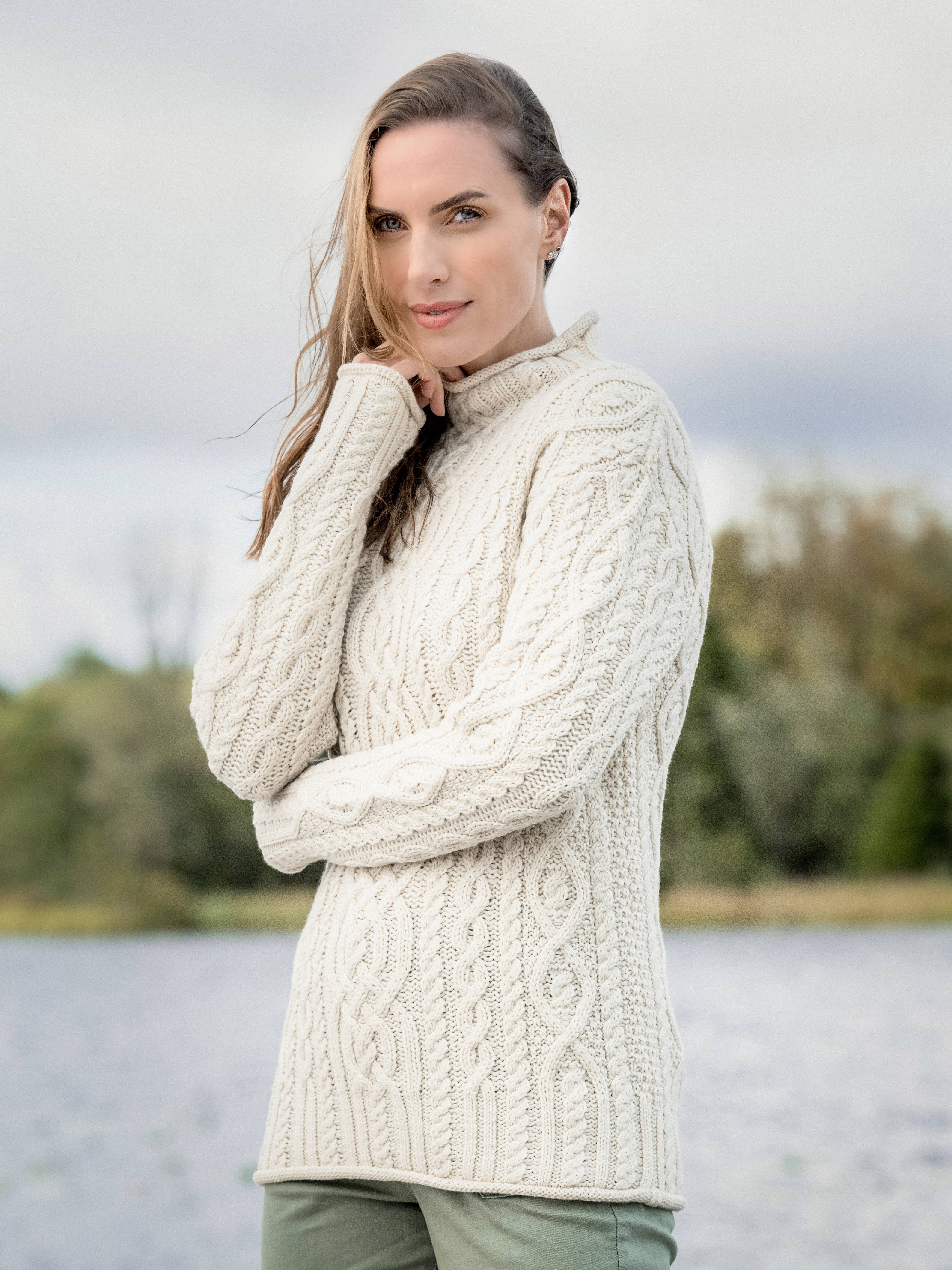 Aran Crafts - Wholesale Knit Sweater - Women's - SUPER SOFT SWEATER CR4690
2