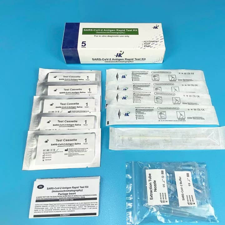 At Home Rapid Test Kit 5 Pack for wholesale by Mid East Canadian pharmaceutical