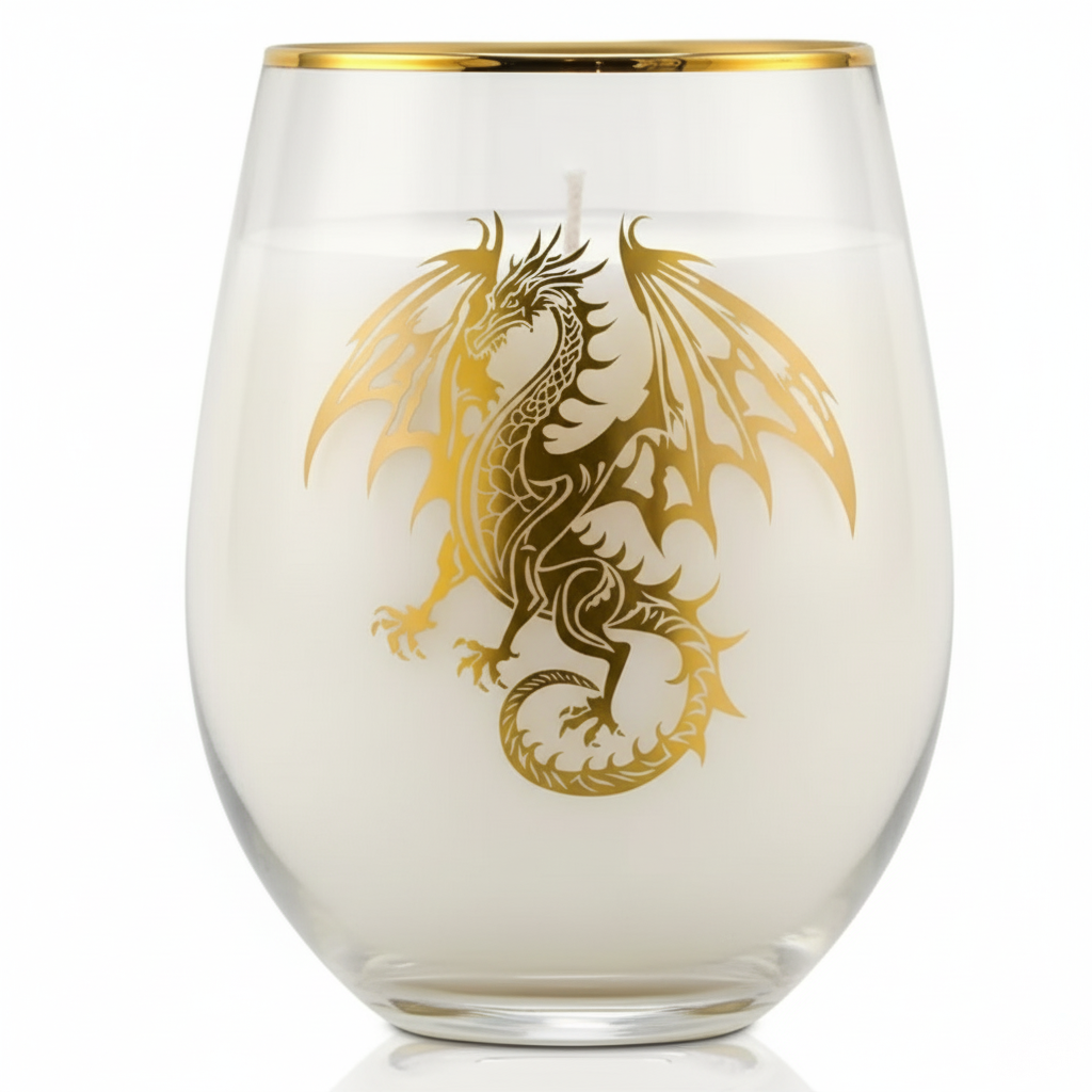 Luminate 365 Candles – wholesale Jar/filled candle – The Golden Wyvern Chalice Candle1