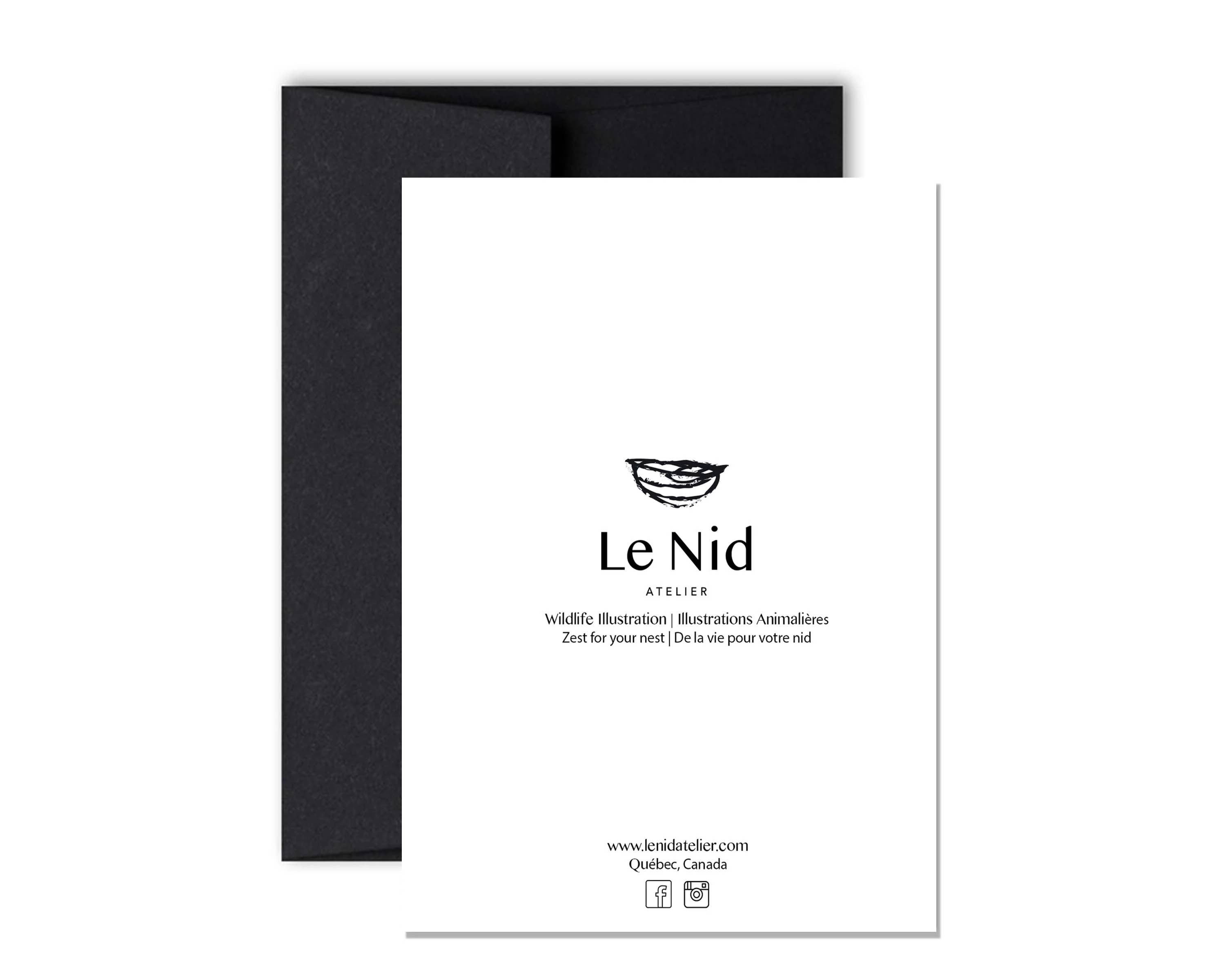 LE NID atelier - Wholesale Love Card - Deer with Heart Shaped Antlers Greeting Card1