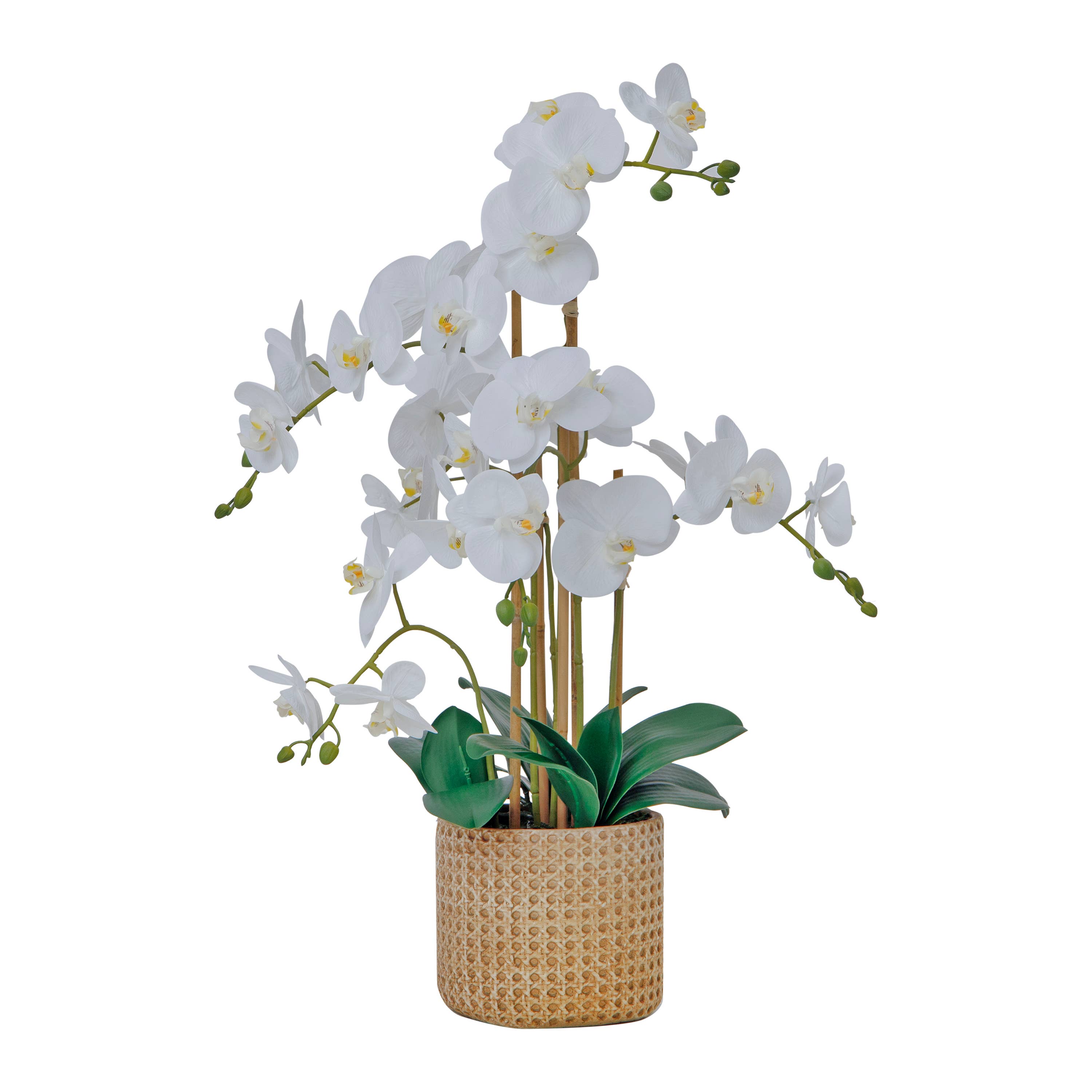 MinxNY - Wholesale Artificial Flowers - 29" White Orchid Arrangement by Fiori Sempre0