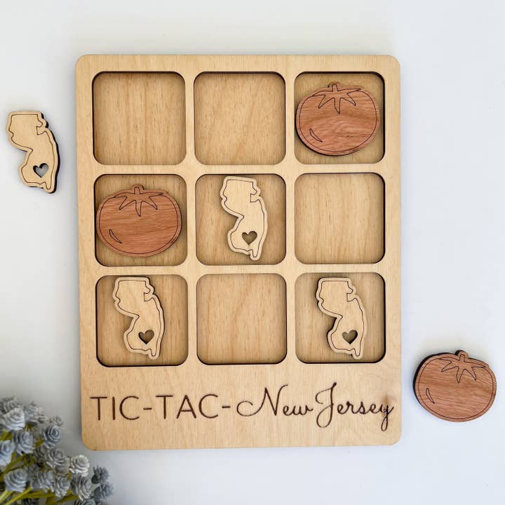 New Jersey State Gift - Tic-Tac-Toe NJ Game - Customizable for wholesale by Birch House Games & Gifts