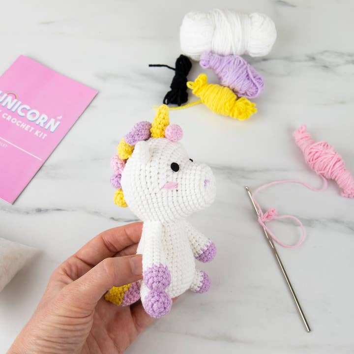 Gift Republic - Wholesale DIY Craft Kit - Kids - Cute Unicorn DIY Kawaii Crochet Kit