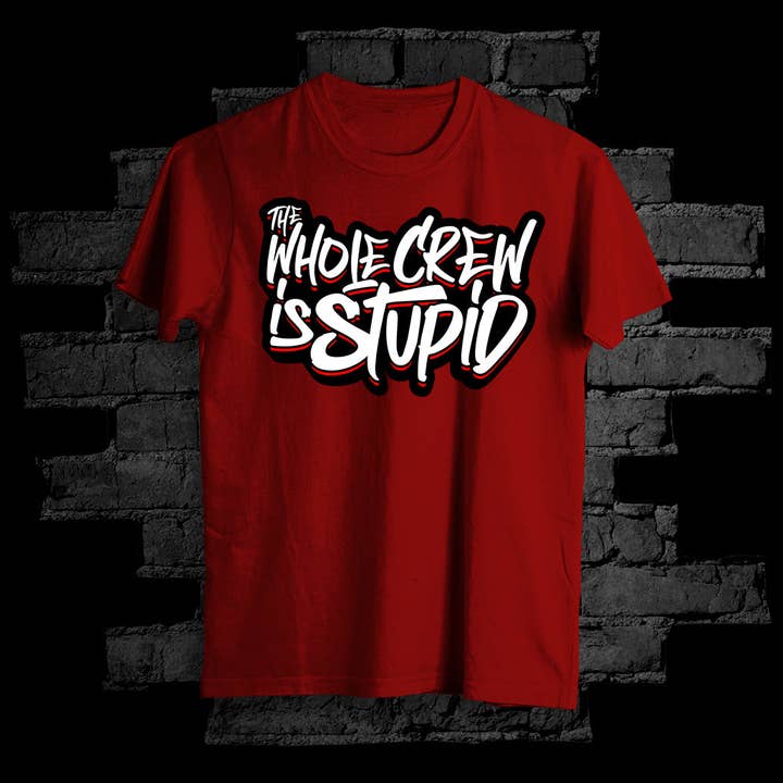 Hele besætningen er dum - rød for engroshandel hos The Hood Good Store