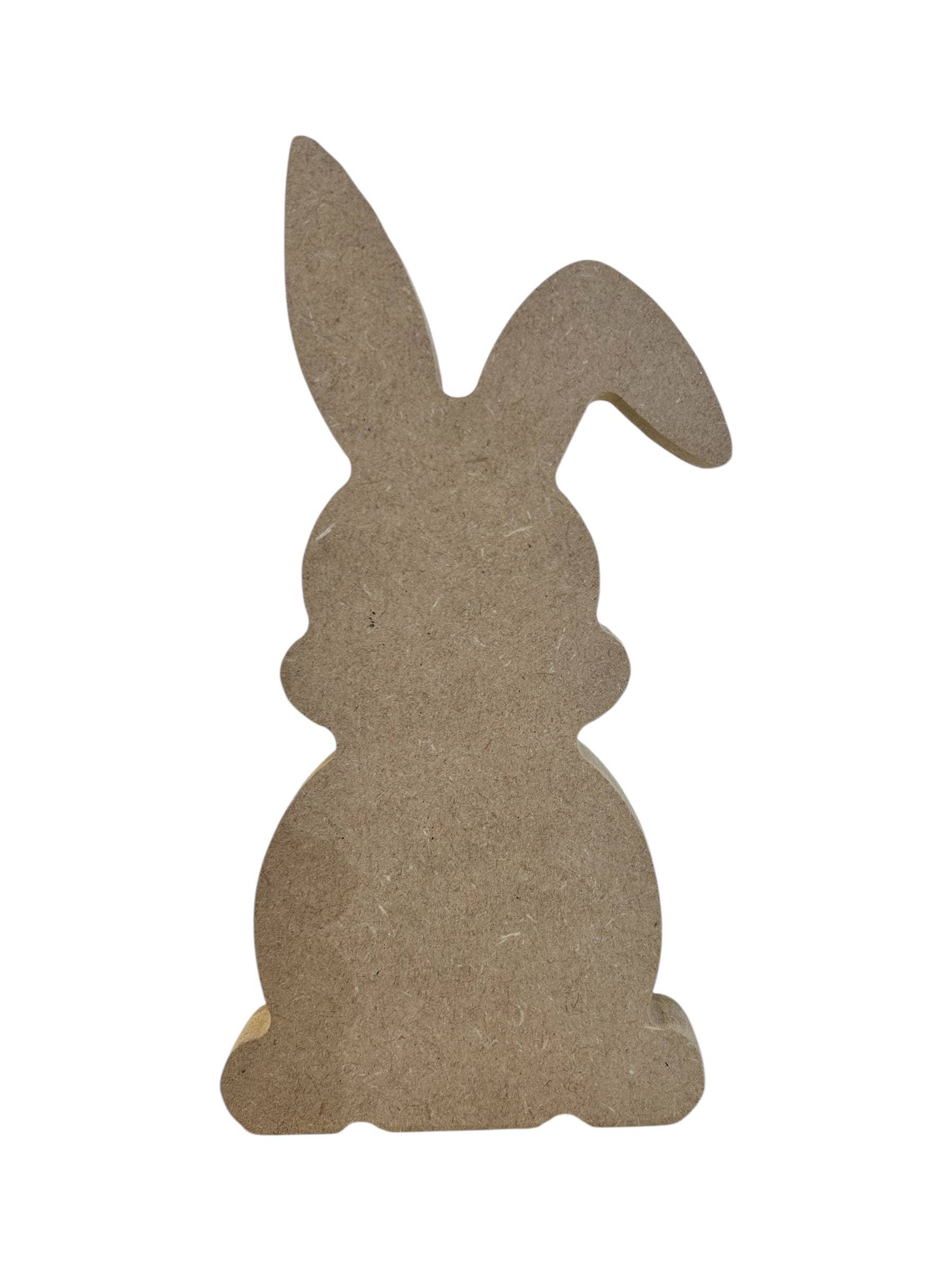 Inkwood Crafters - Wholesale Decorative Tabletop Object - Primitive/Rustic Wood Easter/Spring Bunny - Style Three9