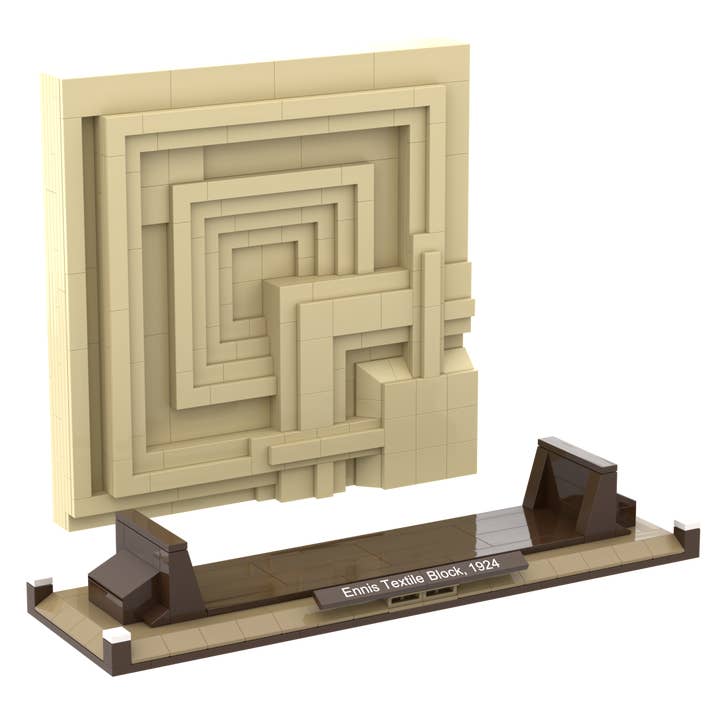 The Atom Brick - Wholesale Building Set - Kids - The Atom Brick Frank Lloyd Wright Ennis Textile Block