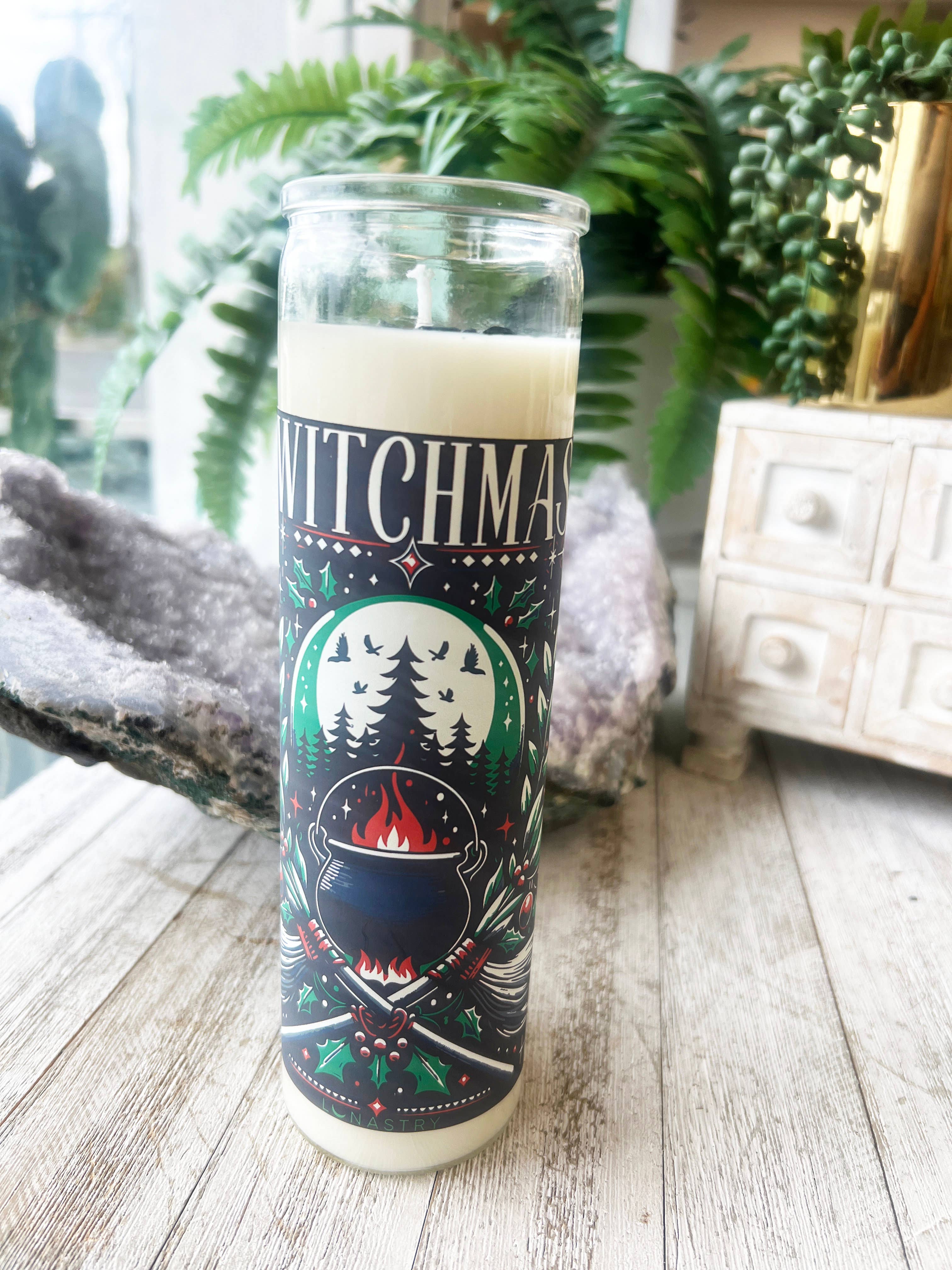 Lunastry - Wholesale Pillar Candle - WITCHMAS Prayer Candle