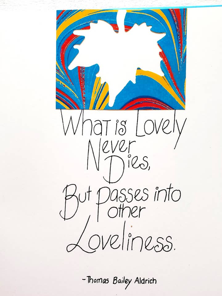 Decorative Sympathy Card on Recycled Paper for wholesale by Lydia's Land