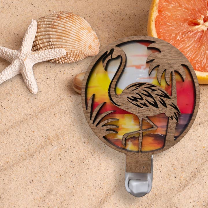 Flamingo Tropical LED Nightlight - Coastal Decor for wholesale by Gulf Coast Custom
