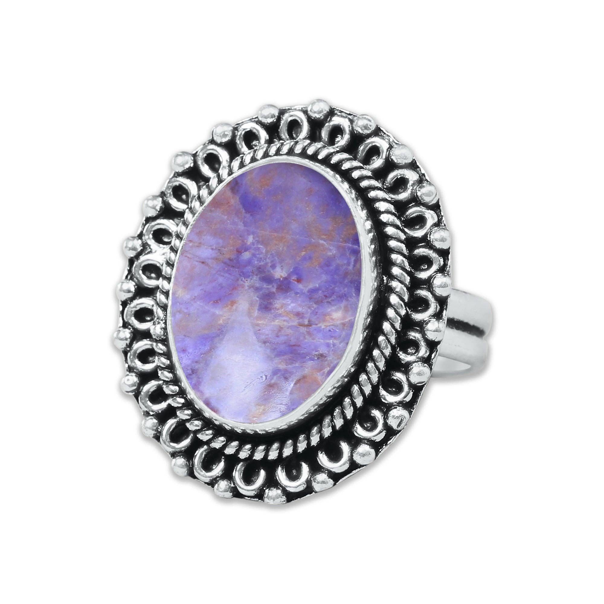 Handmade Jewels - Wholesale Cocktail/Statement Ring - Stitchite Rings – Handmade, Silver-Plated, Assorted Boho Designs (US Sizes 6–10)12