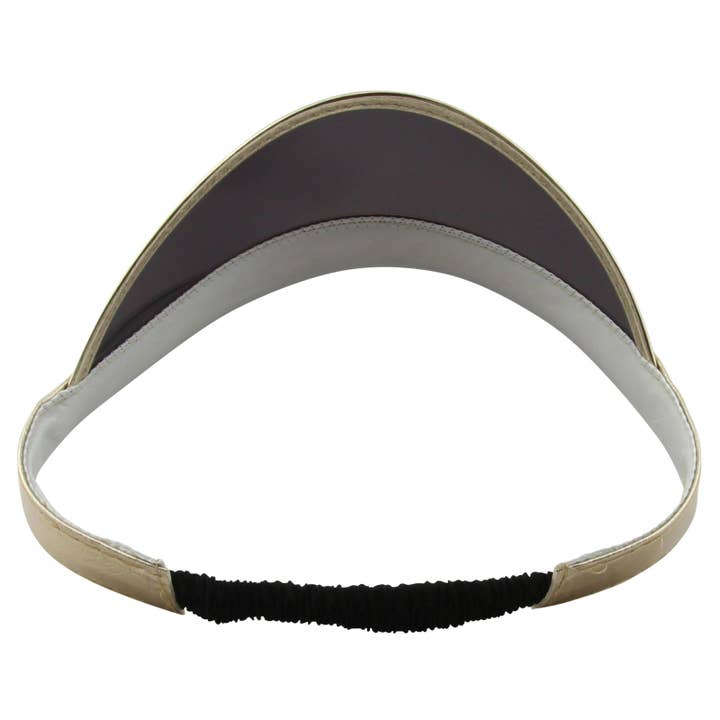 Tribal Trade GmbH - Wholesale Visor - Women's - Visor cap retro shield cap 80s poker cap black/gold2