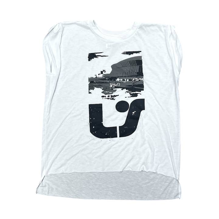 Celebrating 50 Years Superdome in New Orleans Hi-Lo T-shirt for wholesale by WHEREable Art, LLC