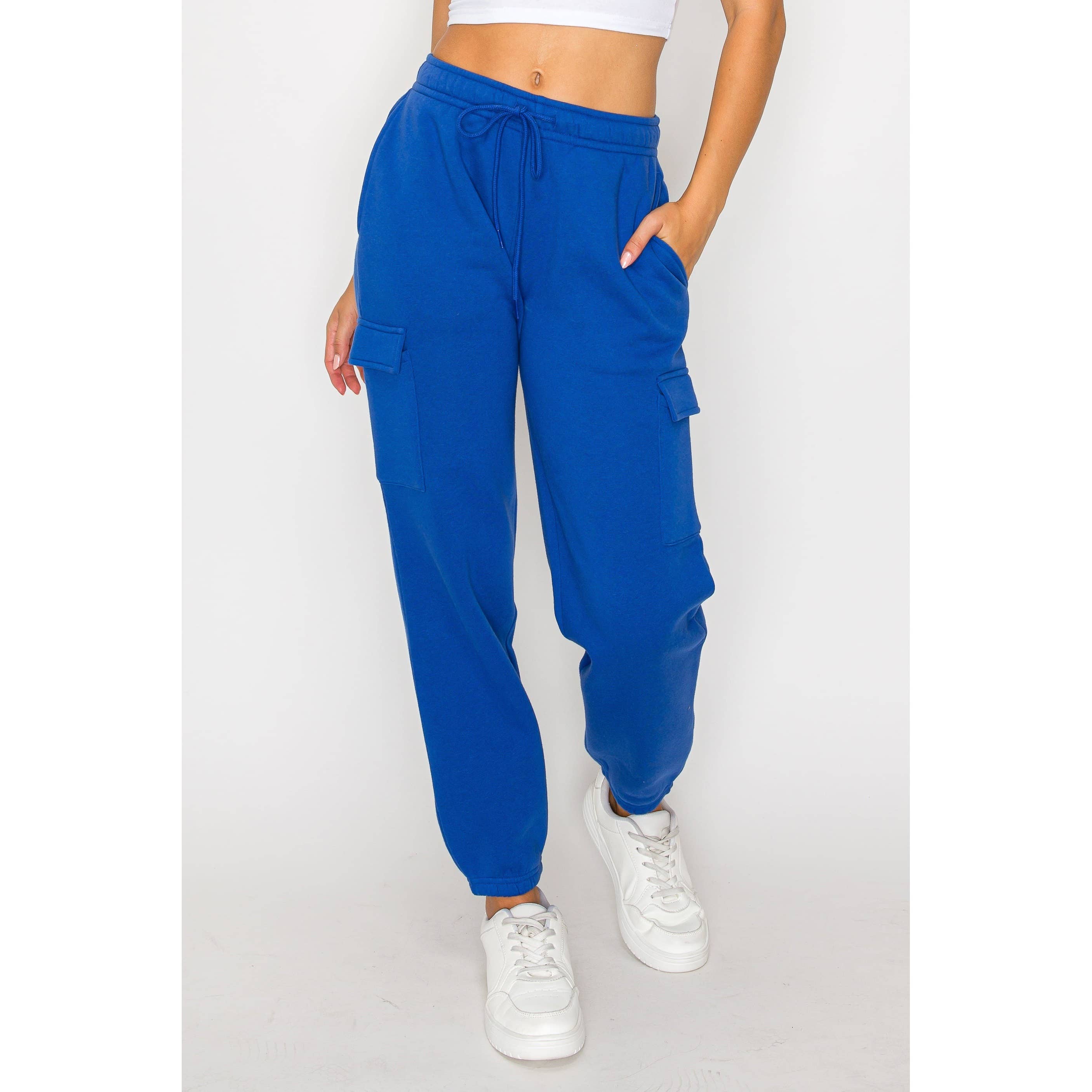 Timeless - Wholesale Athletic Sweatpants/Joggers - Women's - Cargo Fleece Relaxed Sweatpants9