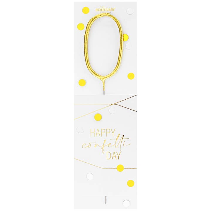 0 Gold Confetti Wondercandle® Classic für den Großhandel von Wondercandle
