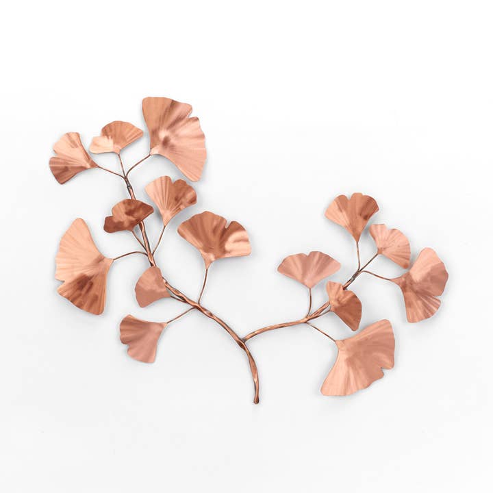 Haw Creek Forge, LLC - Wholesale Wall Accent - Ginkgo Branch Wall Art-Small