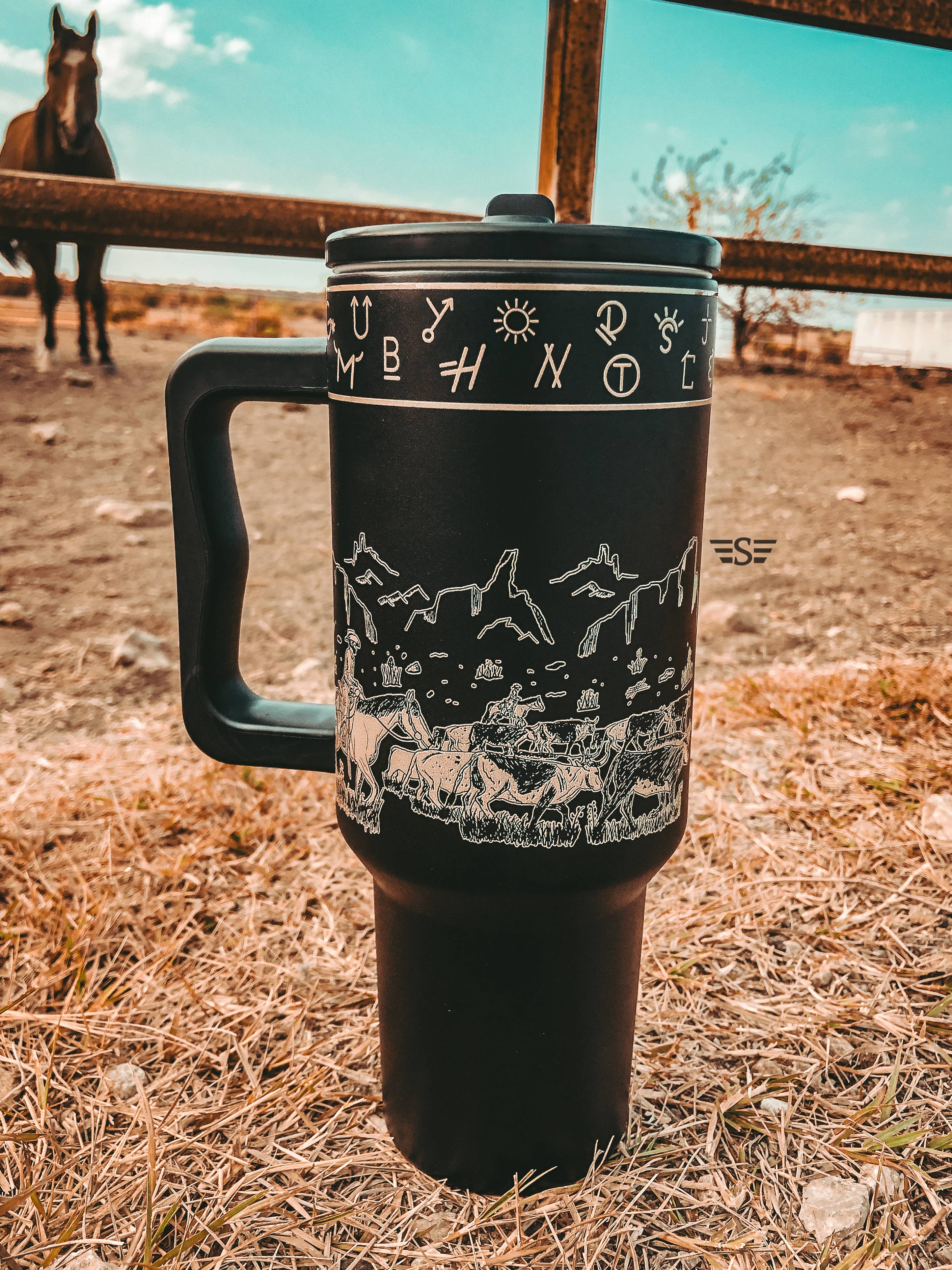 Flying S Company - Wholesale Insulated Mug/Tumbler - Cattle Drive 40oz Tumbler8